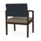 Lesro Lenox Wood Wide Guest Chair Wood Frame, Mocha, RS Night Sky Back, MD Farro Seat LW1201 - alternate 2